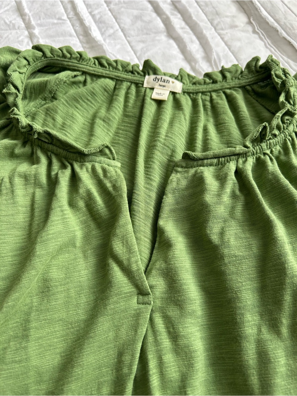 Dylan SS Ruffle Tee L - Picture 3 of 5
